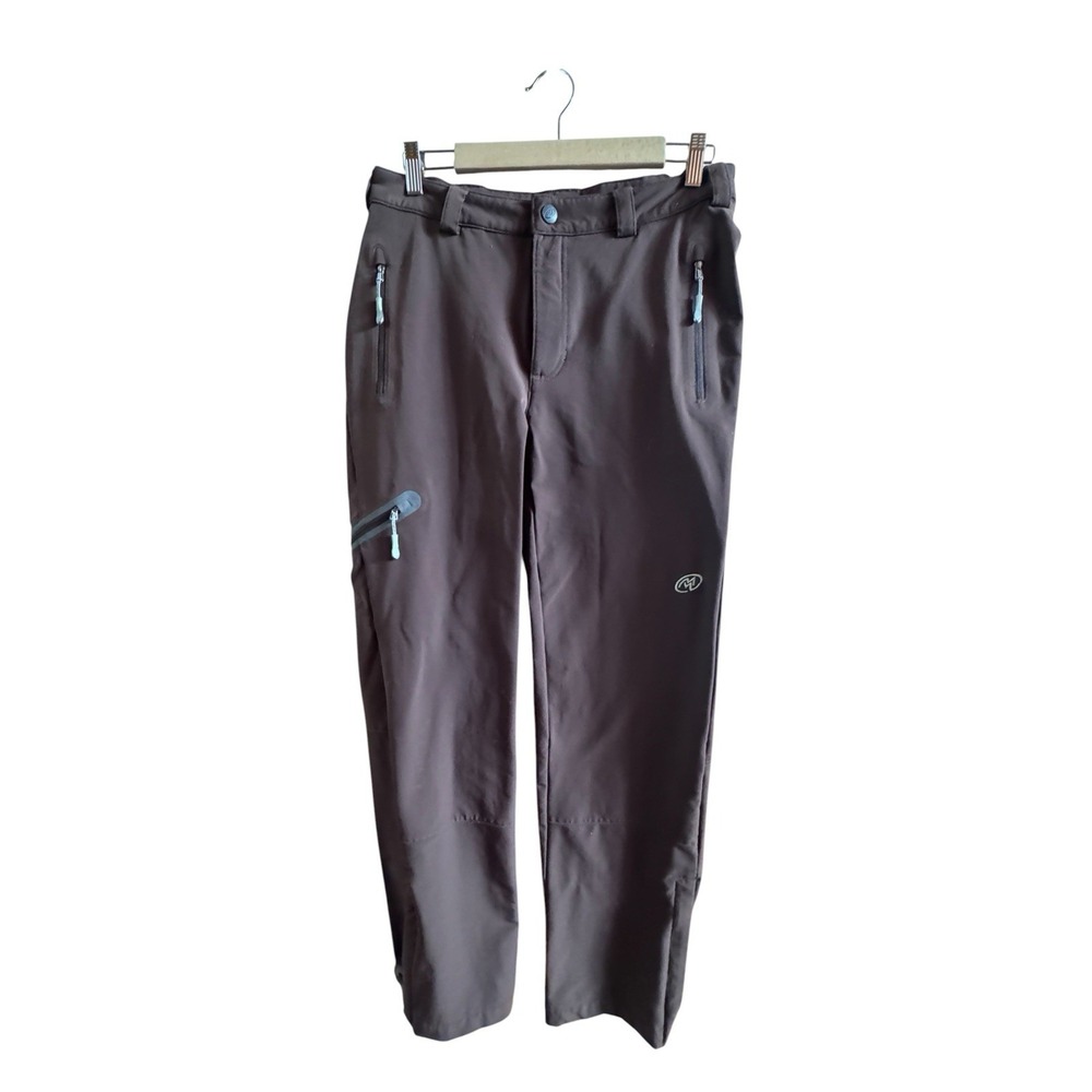 Cloudview Brown Insulated Tech Winter Pants Woman's Medium Zip Pockets Outdoor